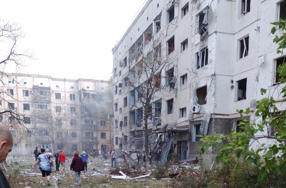 Обстрел Новой Каховки