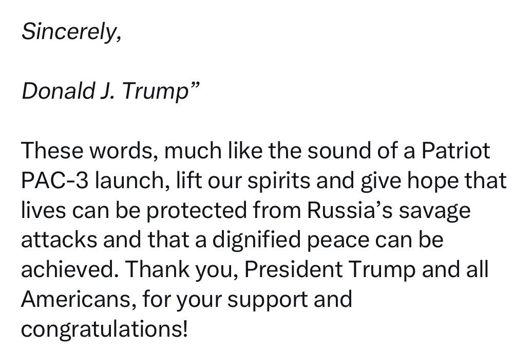 Восхищаюсь стойкостью: Зеленский показал письмо Трампа - фото 2