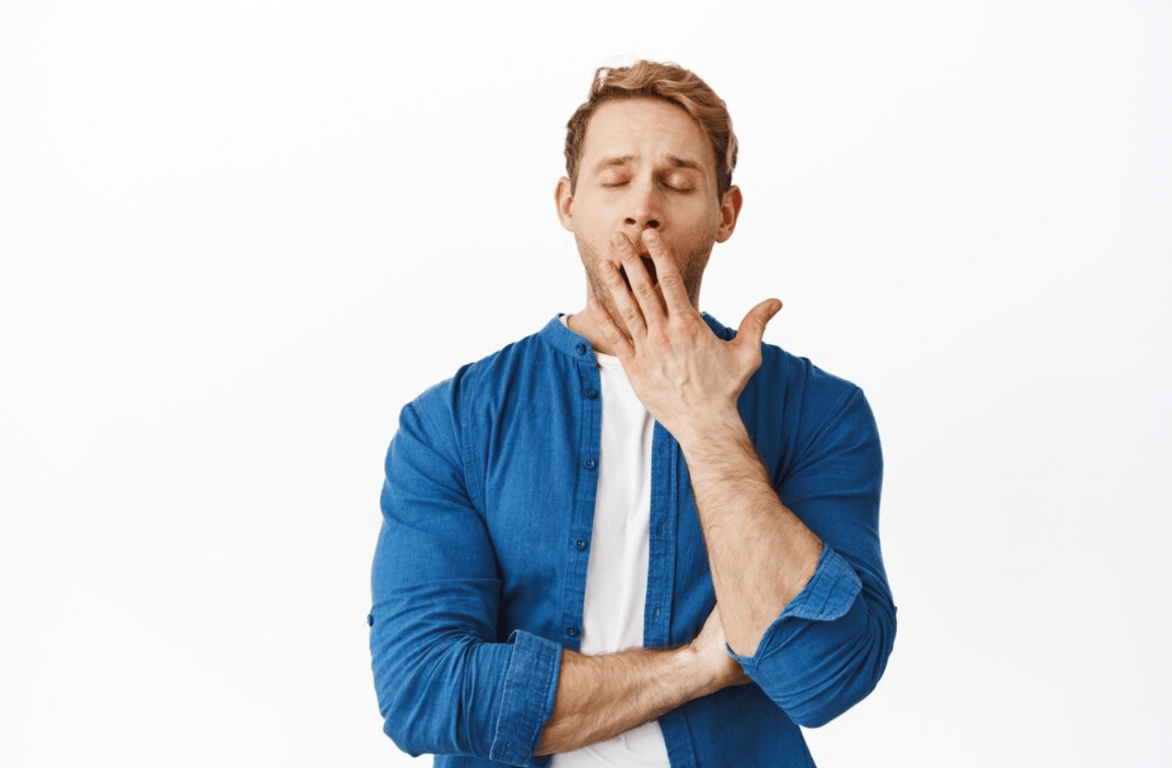 Зевота мужчины