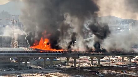 У Південній Кореї масштабна пожежа у тунелі знищила 45 авто, є загиблі - 285x160
