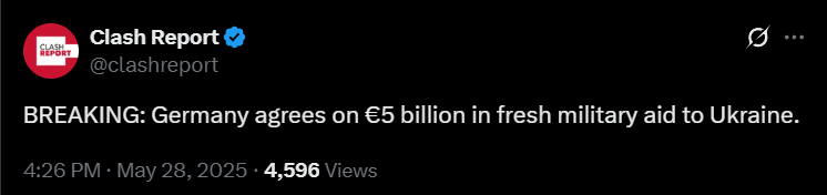 Нова допомога Україні від Німеччини