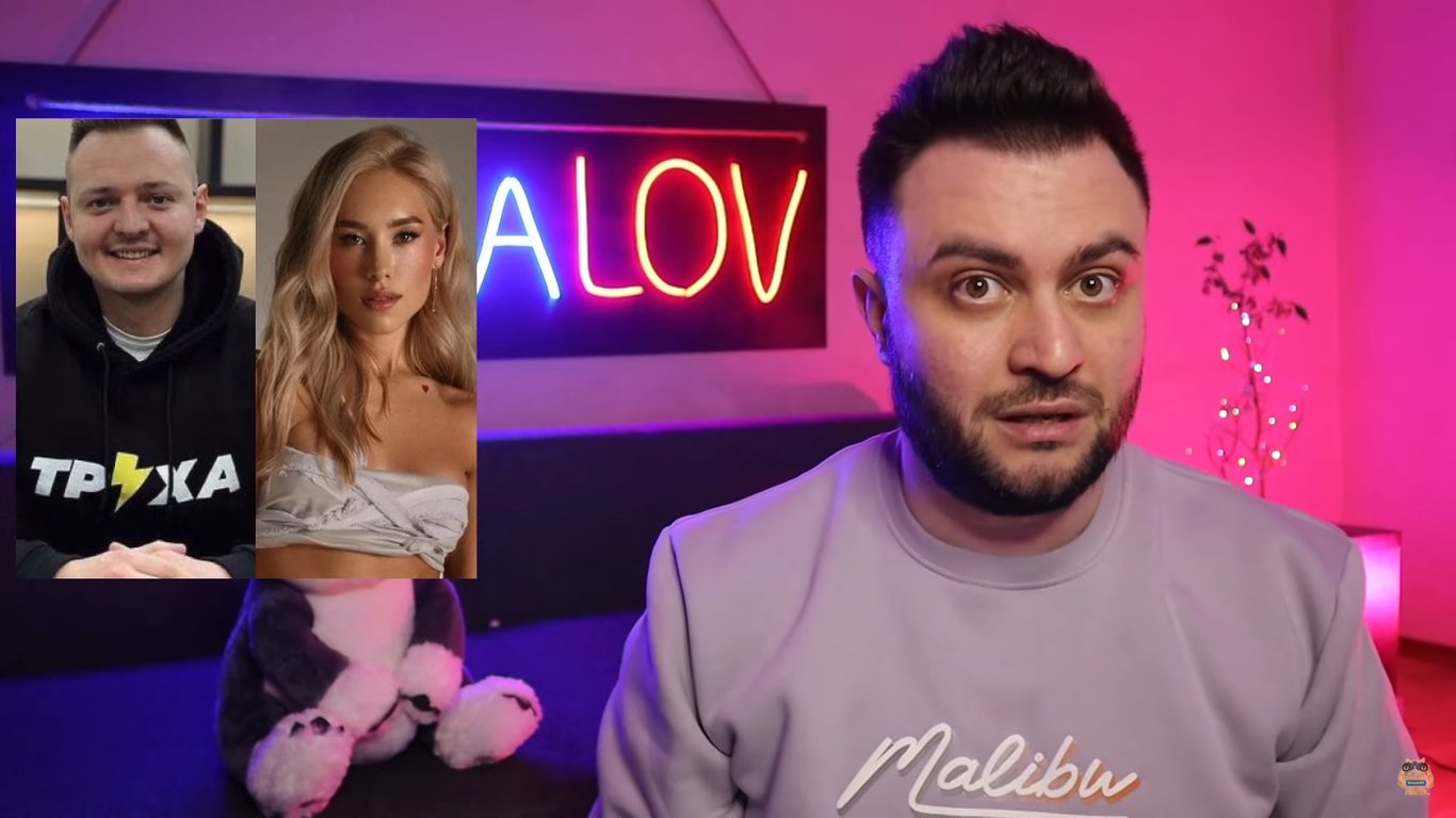 Бизнесмен Максим Лавриненко и блоггер Даша Квиткова. Фото: скриншот выпуска Богдана Беспалова