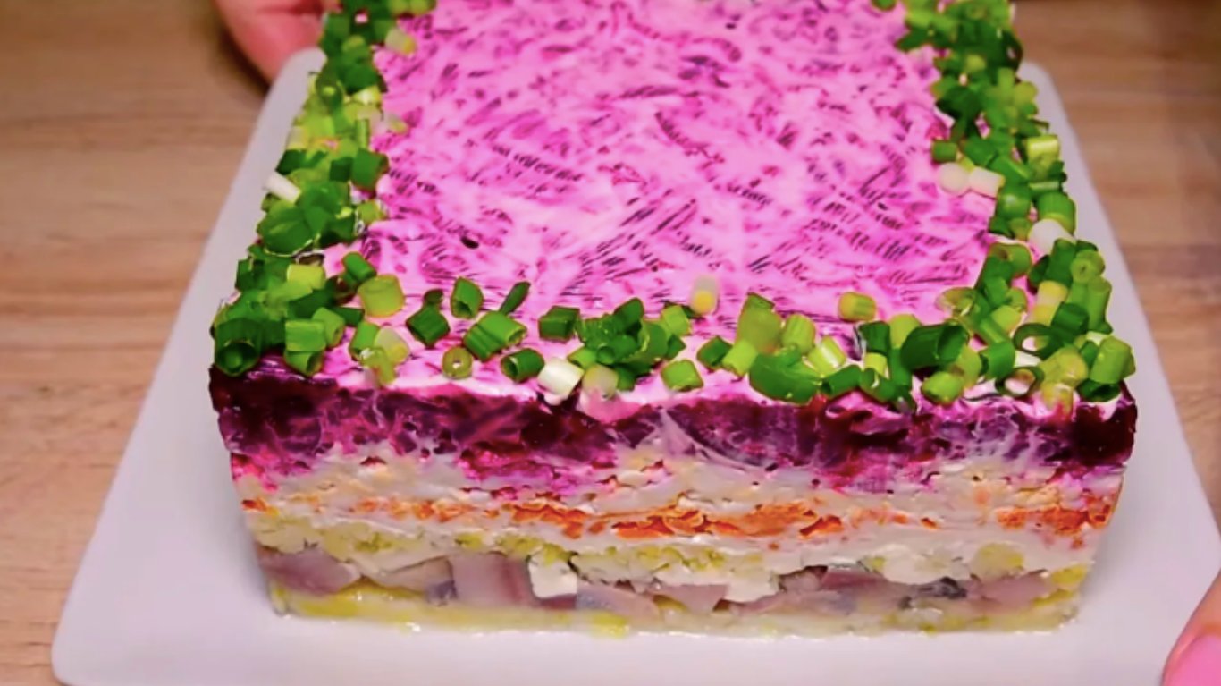 класиний рецепт салату шуба