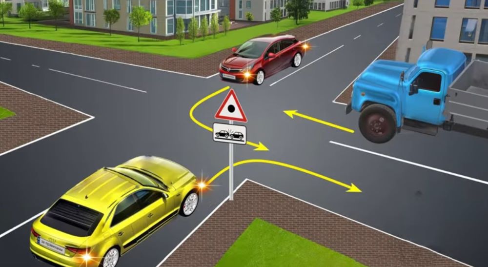 Тест по ПДД — в каком порядке автомобили проедут перекресток со странными знаками - фото 1