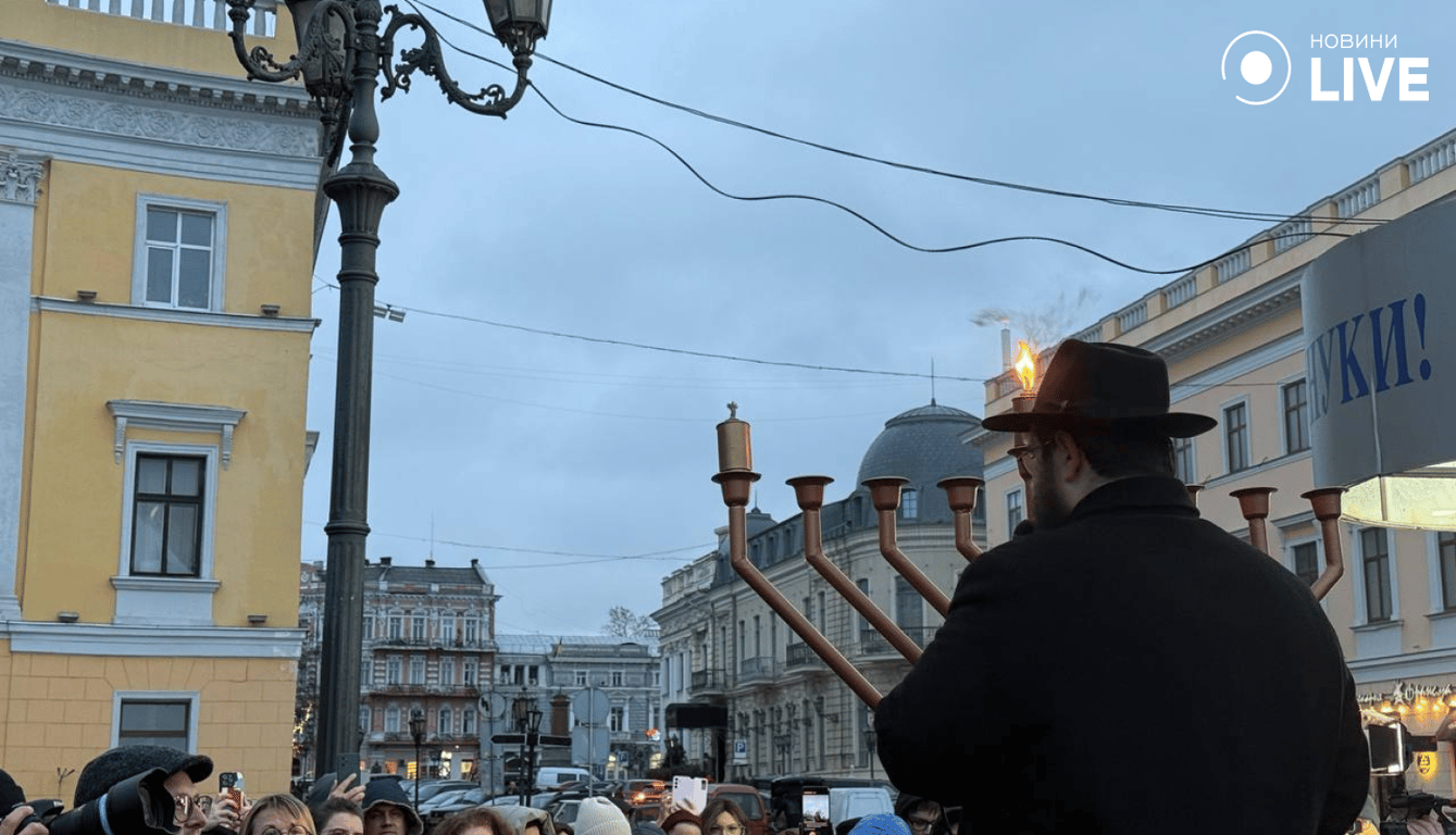 В Одесі запалили першу свічку Хануки — як це було, фото - фото 4