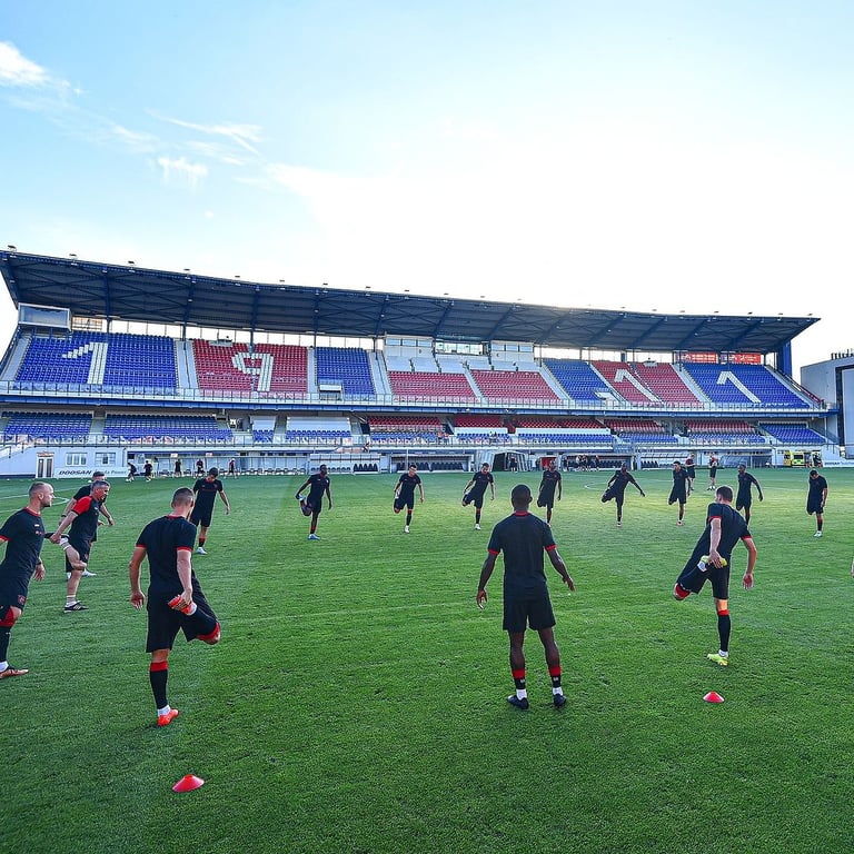 Гравці Кривбасу на тренуванні