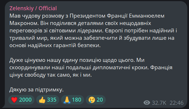 Зеленський обговорив з Макроном результати другого саміту - фото 1