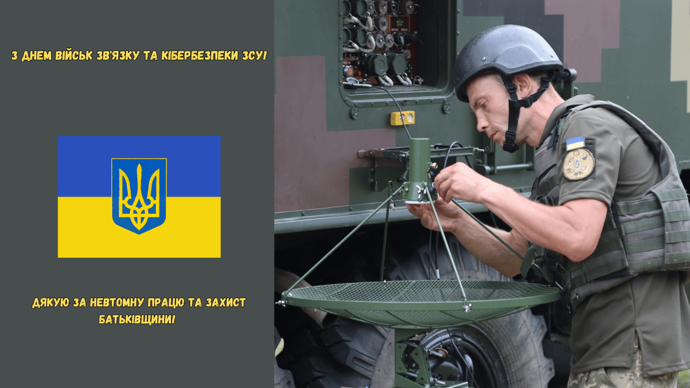 День військ зв'язку ЗСУ 2024 — красиві листівки
