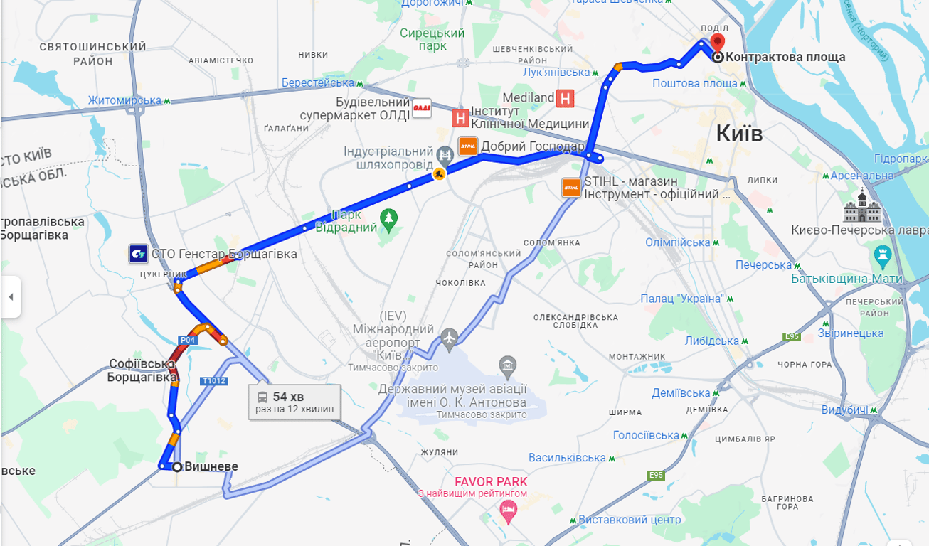 затори на в'їзд у Київ 1 листопада