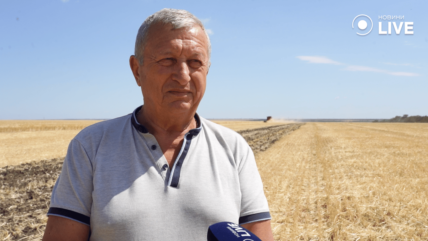 виконуючий обов'язки, директора державного підприємства "Покровське" Олександром Барановим про зерно 