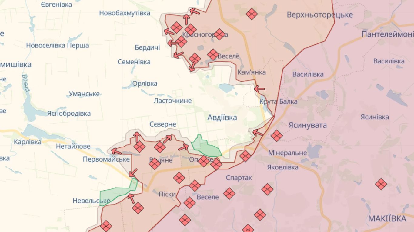 Карта боевых действий в Украине онлайн сегодня, 05.12.2023 — DeepState, Liveuamap, ISW