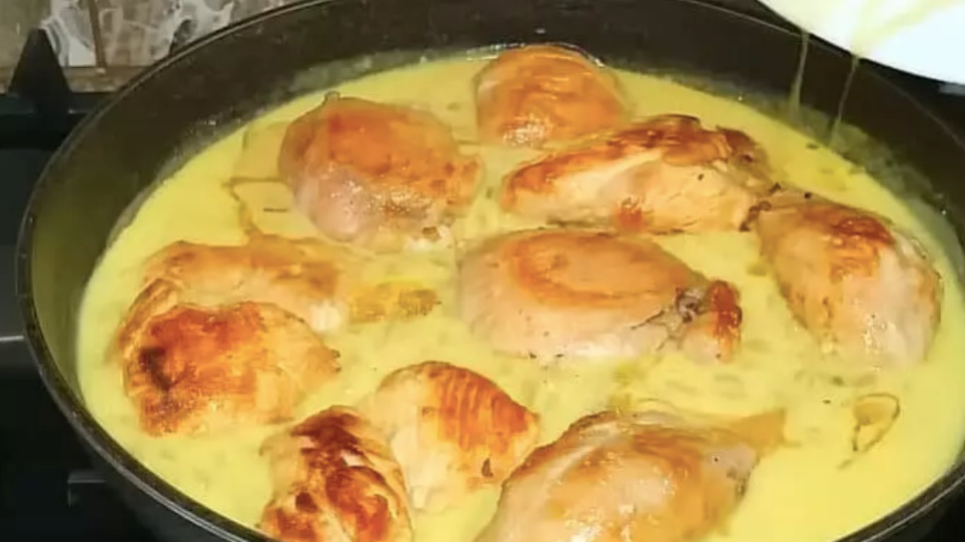 рецепт курки у вершковому соусі