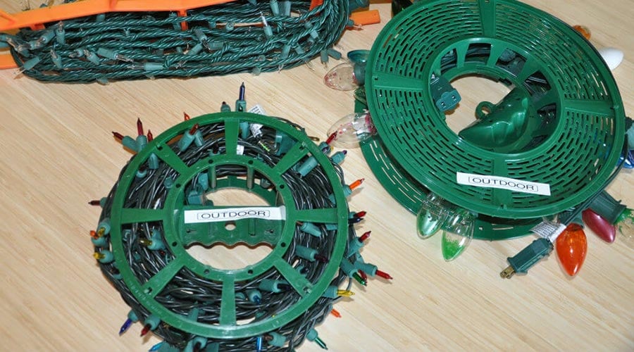 Гирлянда на котушке