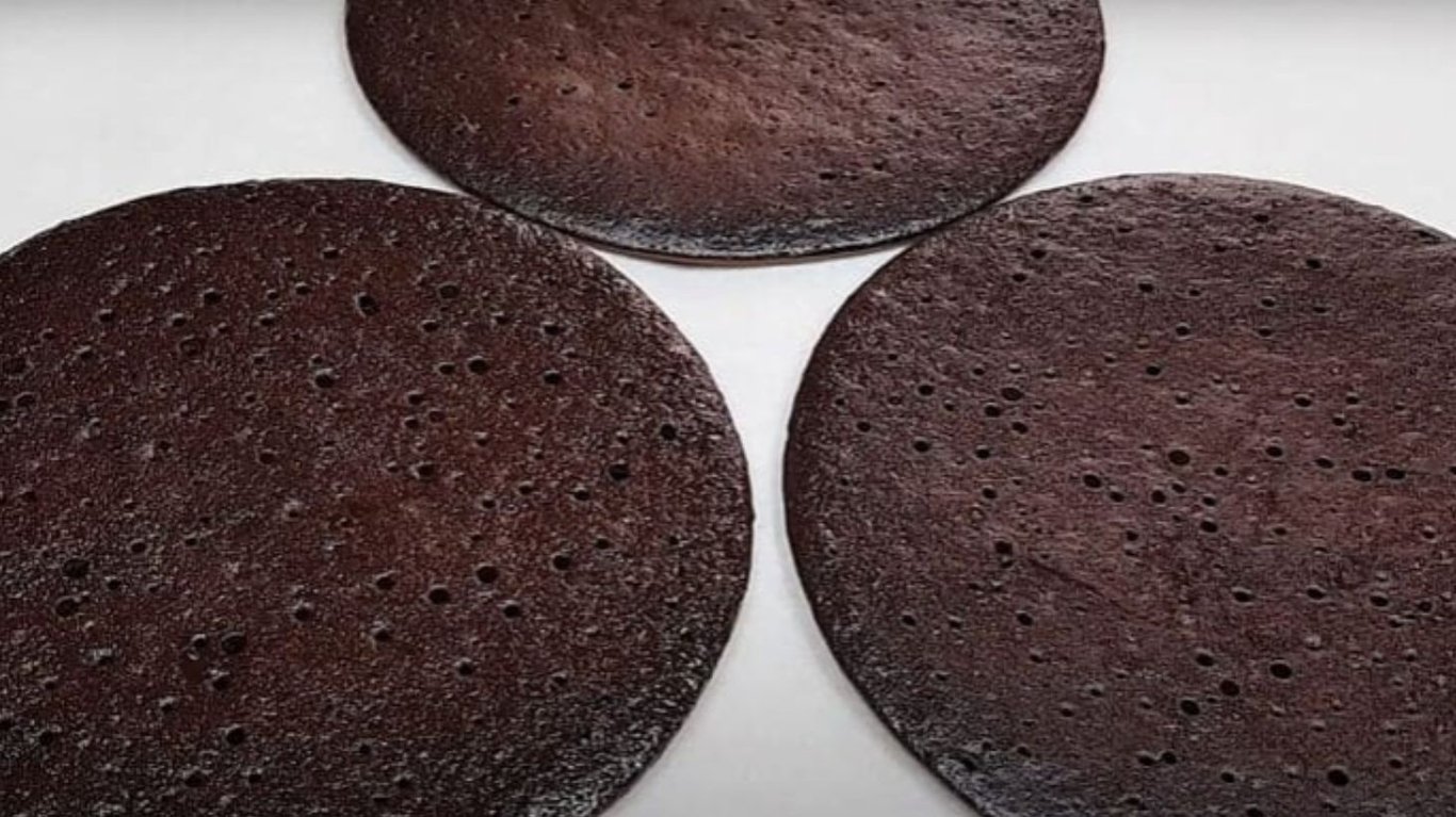 торт Чорне золото без духовки і вагів