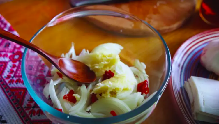 рецепт маринованого сало