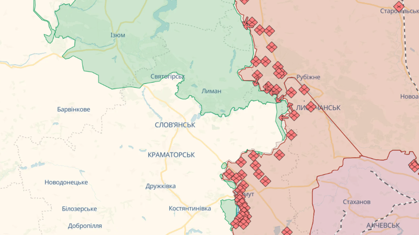 Карта бойових дій в Україні онлайн сьогодні, 16.10.2023 — DeepState, Liveuamap, ISW