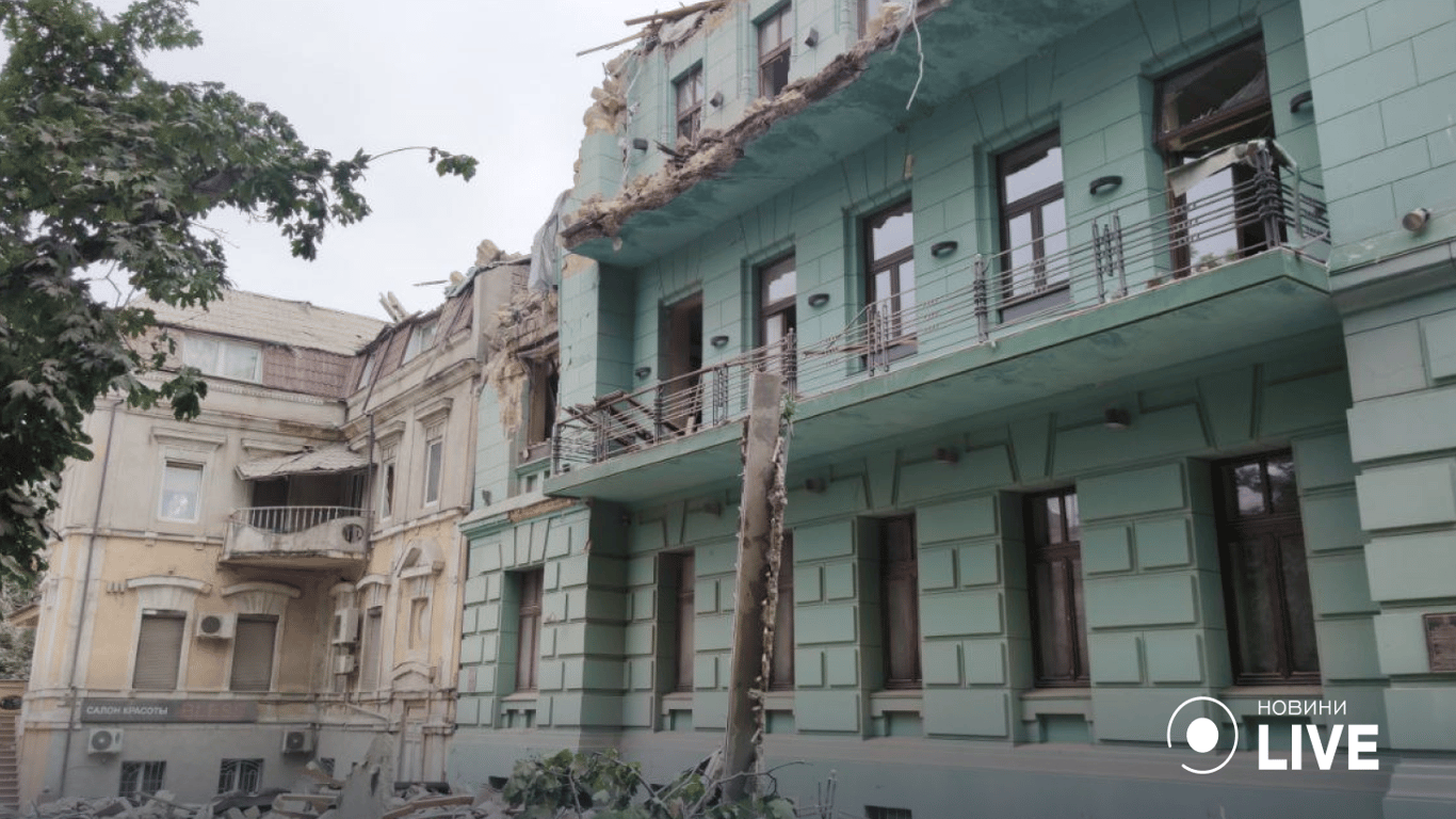 В Одессе пострадал памятник архитектуры