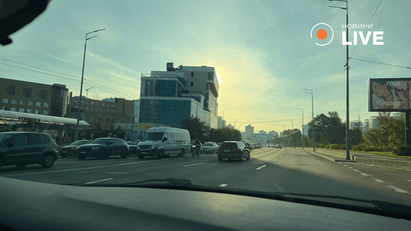 Київ причина заторів 2 жовтня