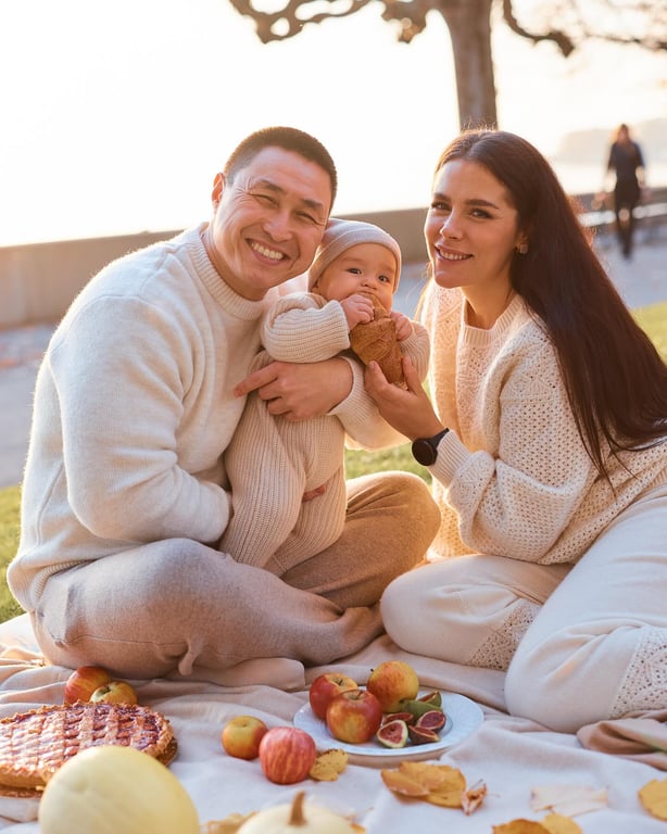 Іванна Онуфрійчук з сином та чоловіком