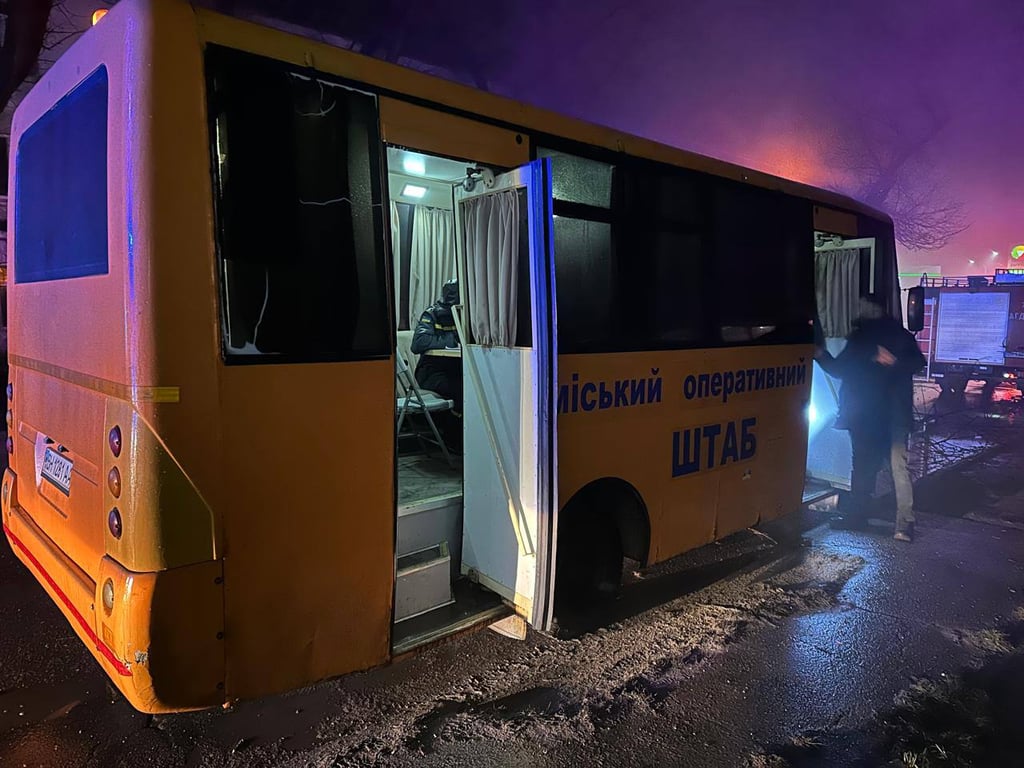 Оперативный штаб на месте атаки