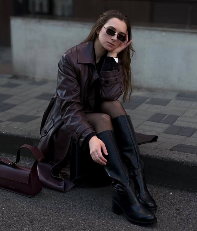 Шкіряний тренд зробить образ більш виразним