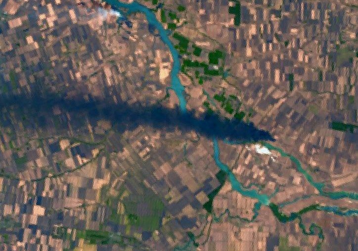 Пожежа під Ростовом. Фото: скриншот