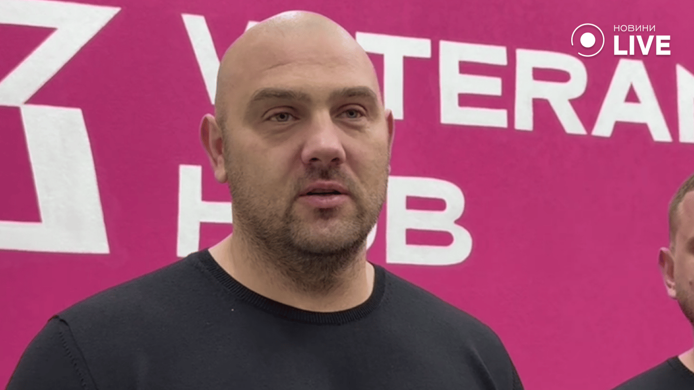 Сергій Лисак на відкритті ветеранського центру в Одесі