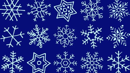 Оптична головоломка з різдвяним настроєм — знайдіть дві однакові сніжинки - 285x160