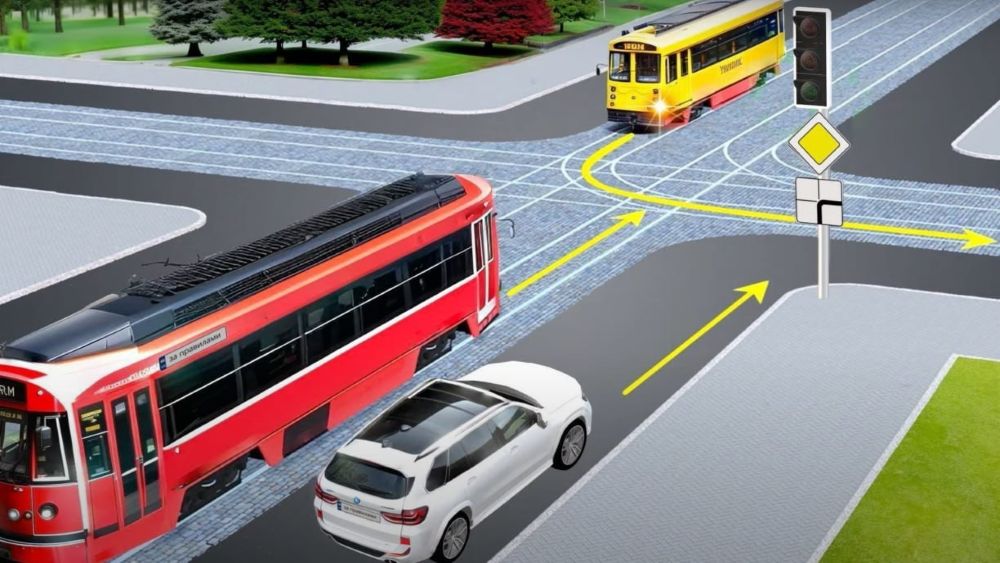 ПДД тест с подвохом — которым по очереди проедет белое авто - фото 1