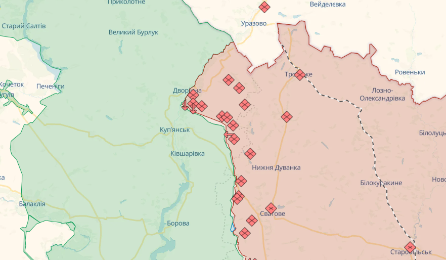 Карты боевых действий на 31 октября