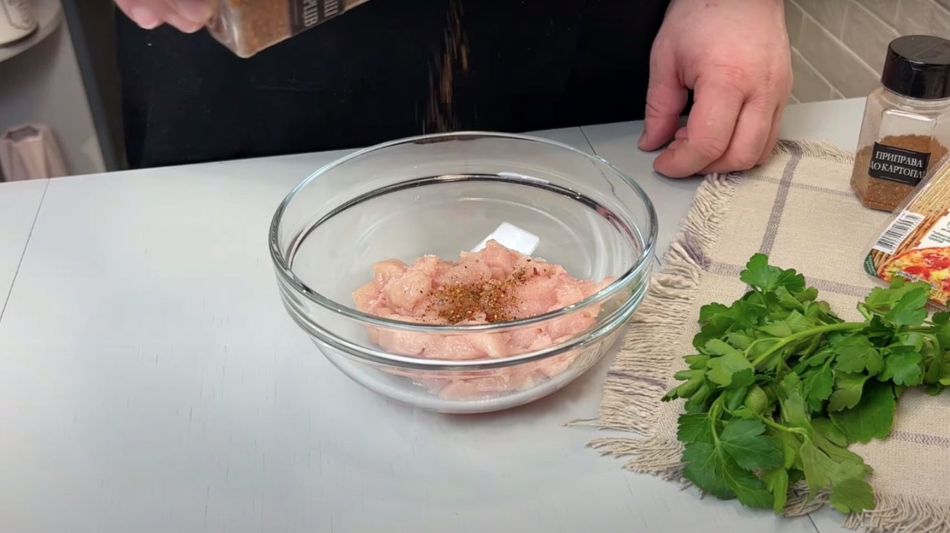 картофель с курицей рецепт