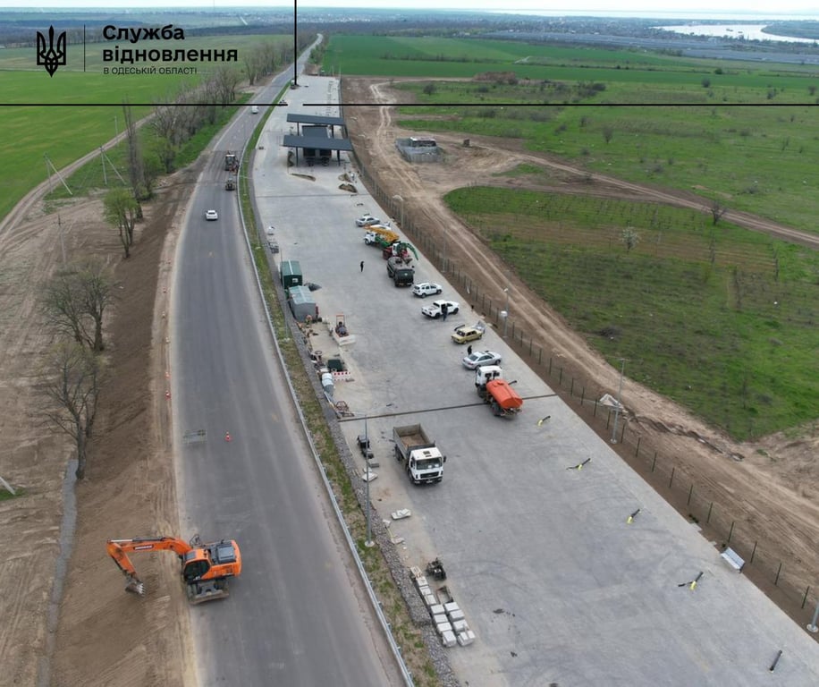 Будівництво на трасі Одеса - Рені