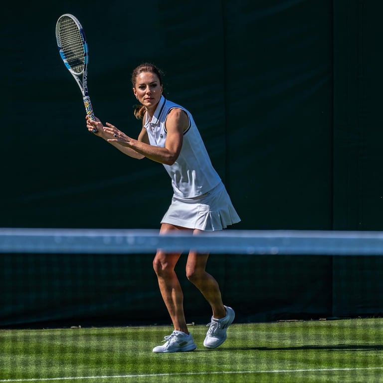 Кейт Миддлтон играет на турнире Уимблдон-2023. Фото: instagram/princeandprincessofwales