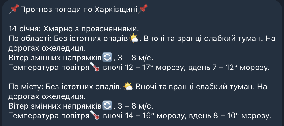 Без снігу, але з туманом — якою буде погода у Харкові завтра - фото 1
