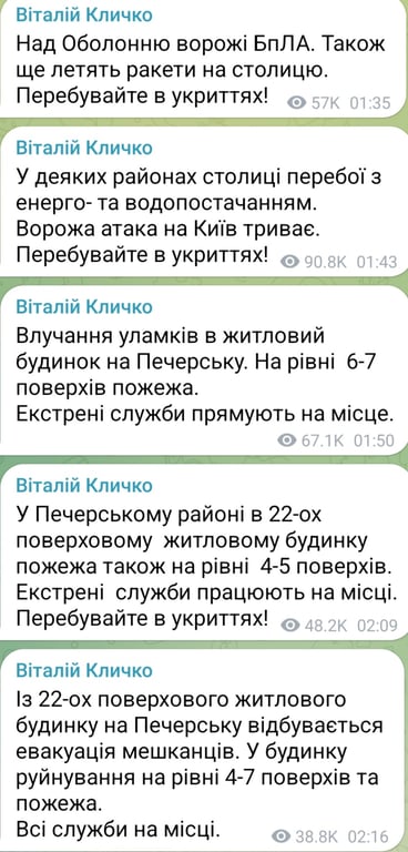 Атака БпЛА на Киев ночью 25 ноября 2025 года