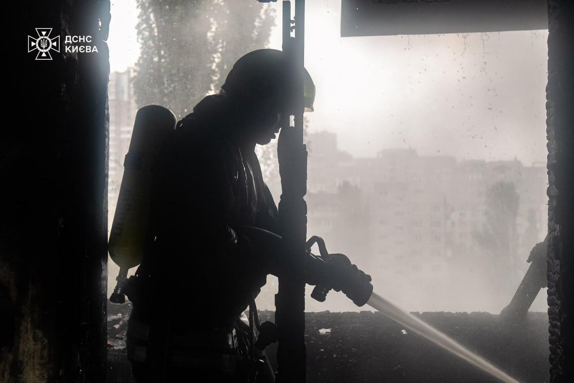 Пожежа на вулиці Шептицького у Києві 1 вересня