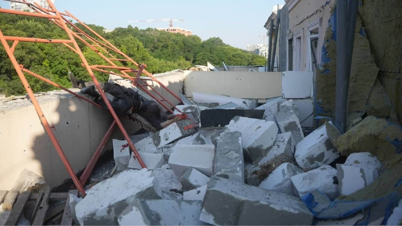 Наслідки обстрілу Одеси