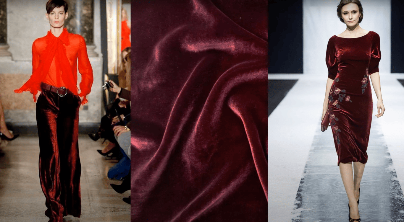 Бархатные вещи пользуются спросом в этом году