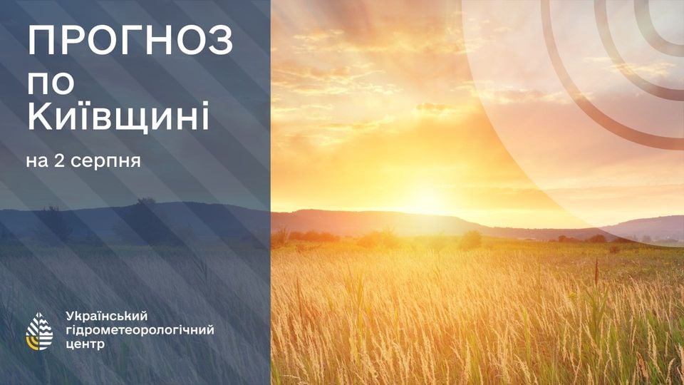 Прогноз погоди на 2 серпня. Фото: Укргідрометцентр