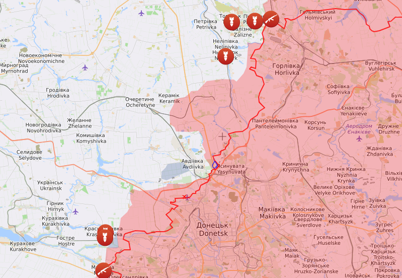 Карта бойових дій на 22 вересня