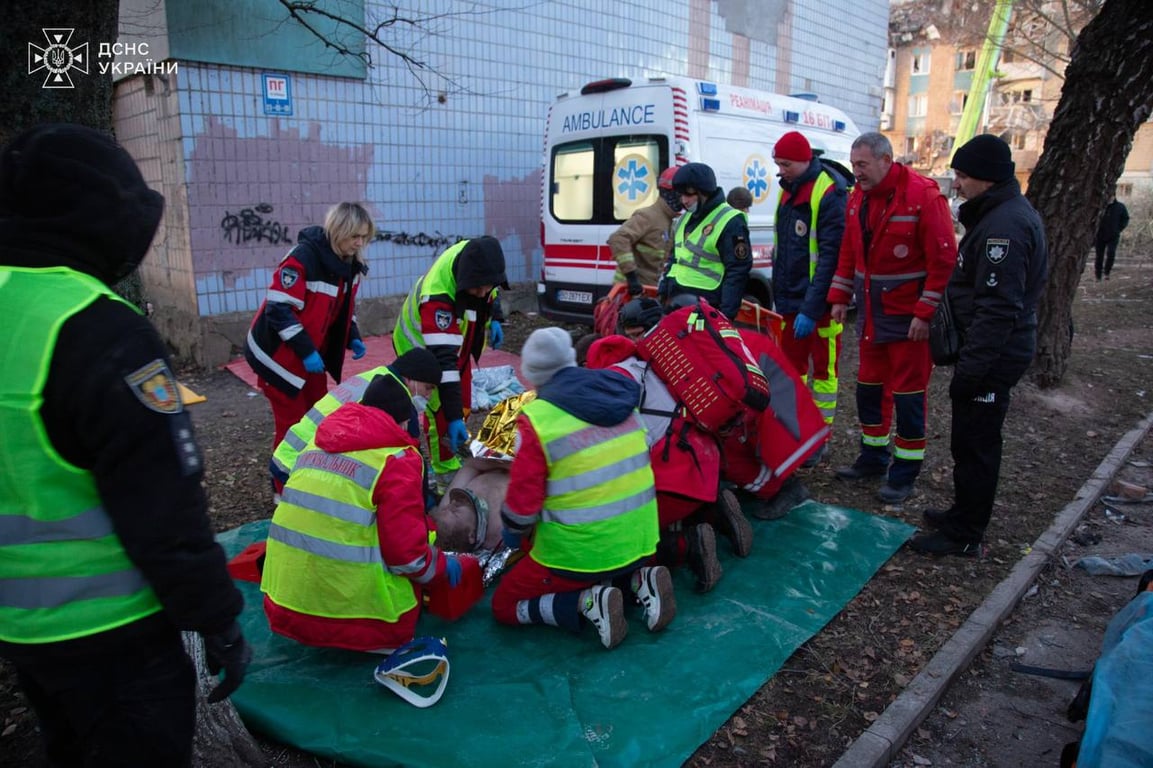 Russian attack on Ternopil November 19