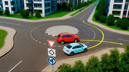 Тест ПДР — хто кого має пропустити на колі - 285x160