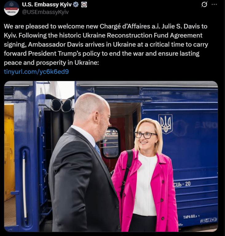Davis's visit to Kyiv