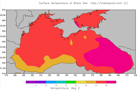 Погода на побережье Черного моря