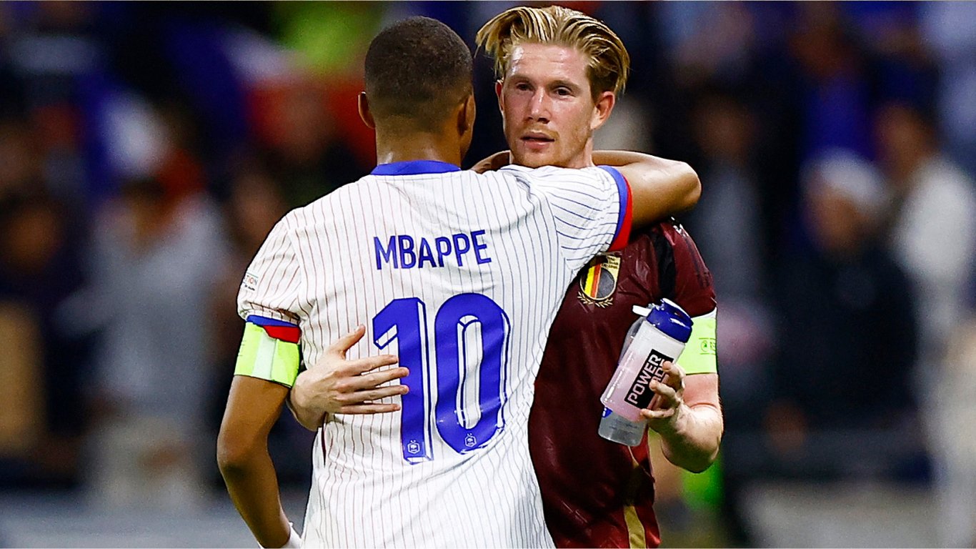 Кевін Де Брюйне та Кіліан Мбаппе