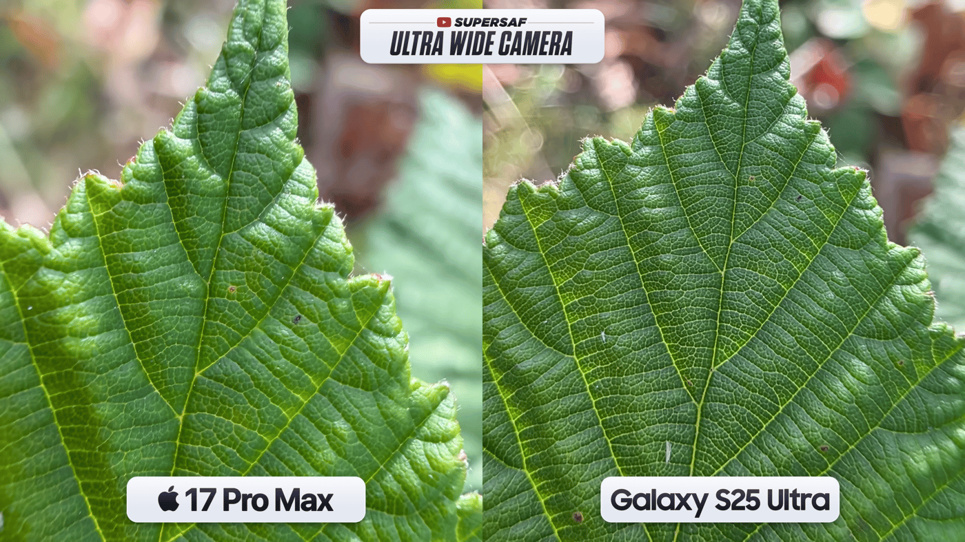 Порівняння камер iPhone 17 Pro Max та Samsung Galaxy S25 Ultra