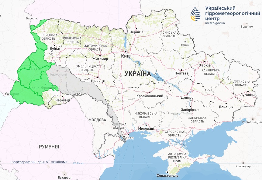 Прогноз погоди в Україні 8 січня