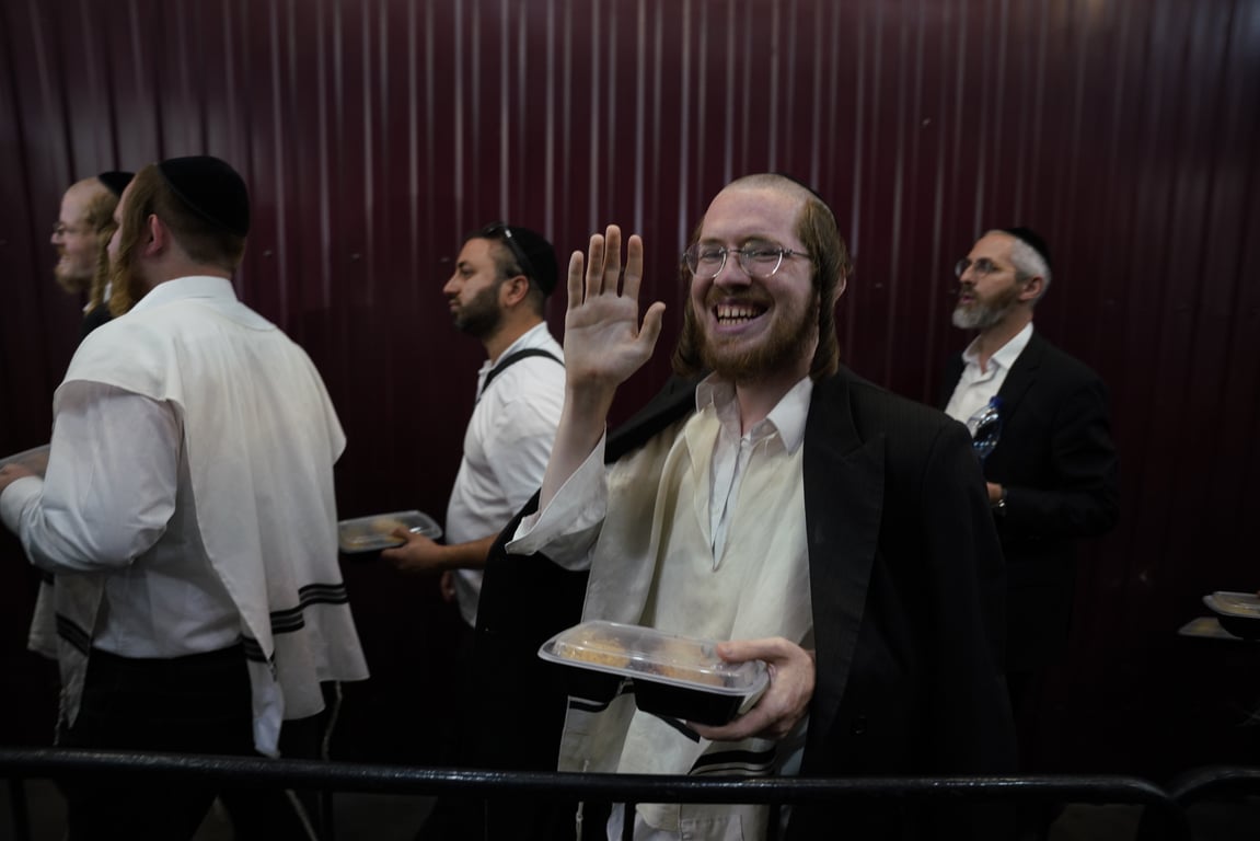 Hasidic Jewish pilgrims in Uman, 2025