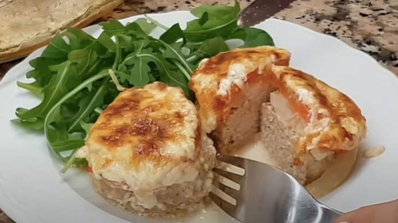 смачні котлети з начинкою 