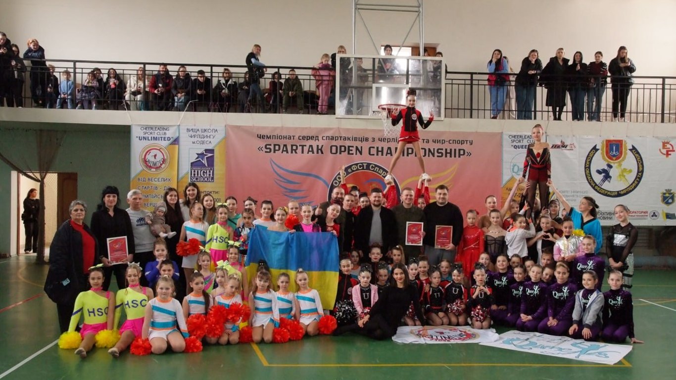 В Одессе прошел чемпионат области среди спартаковцев по черлидингу и чир-спорту